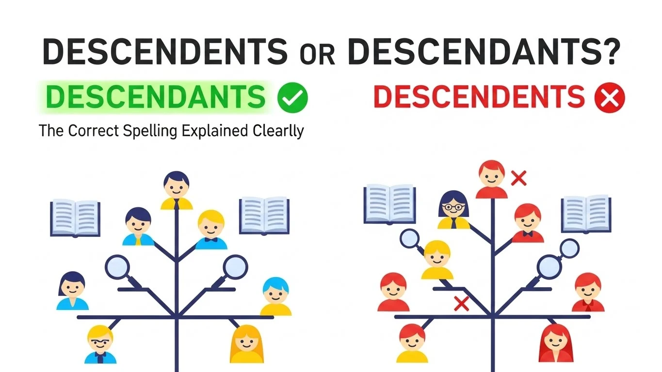descendents or descendants