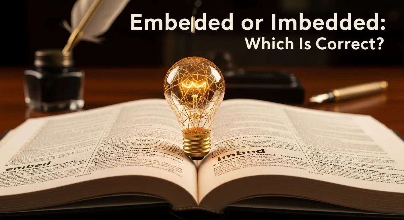 Embedded or Imbedded