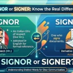 Signor or Signer