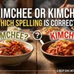 Kimchee or Kimchi