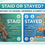 Staid or Stayed