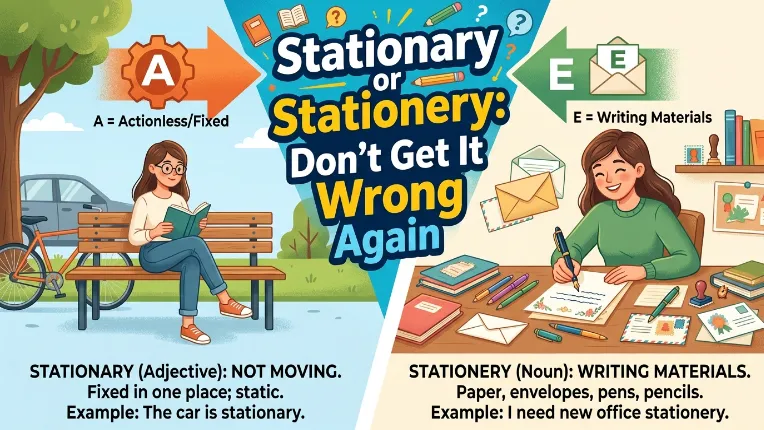 Stationary or Stationery