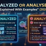 Analyzed or Analysed