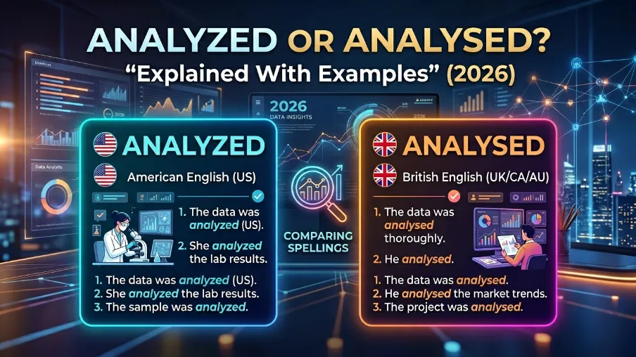 Analyzed or Analysed