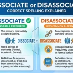 Dissociate or Disassociate