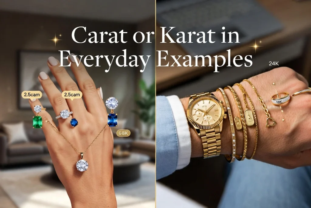Carat or Karat in Everyday Examples