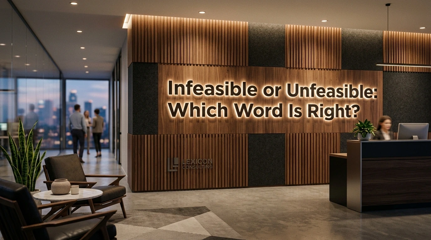 Infeasible or Unfeasible