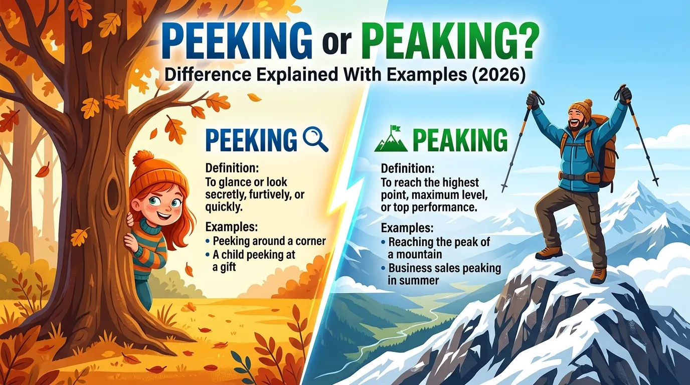 Peeking or Peaking