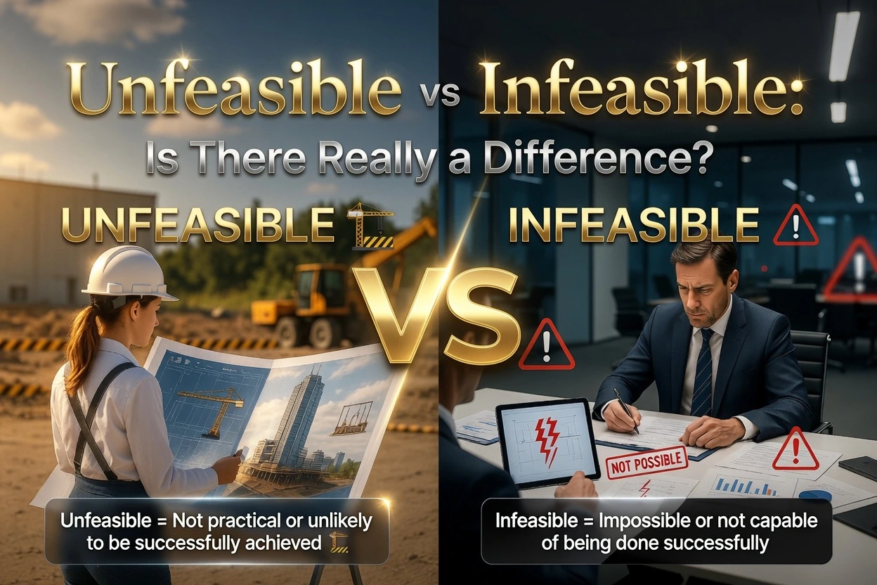 Unfeasible or Infeasible
