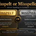 Misspelt or Misspelled
