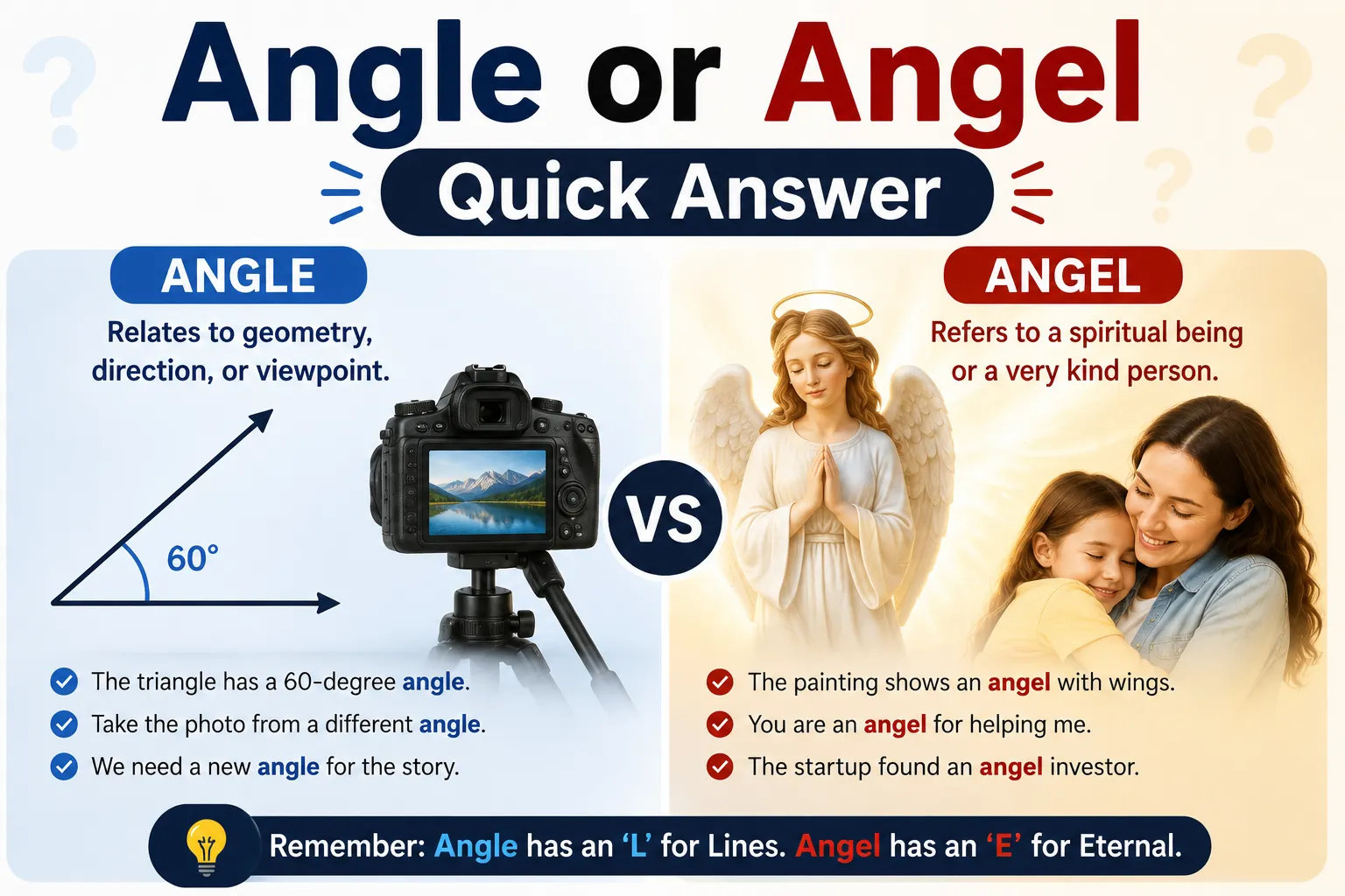 Angle or Angel – Quick Answer