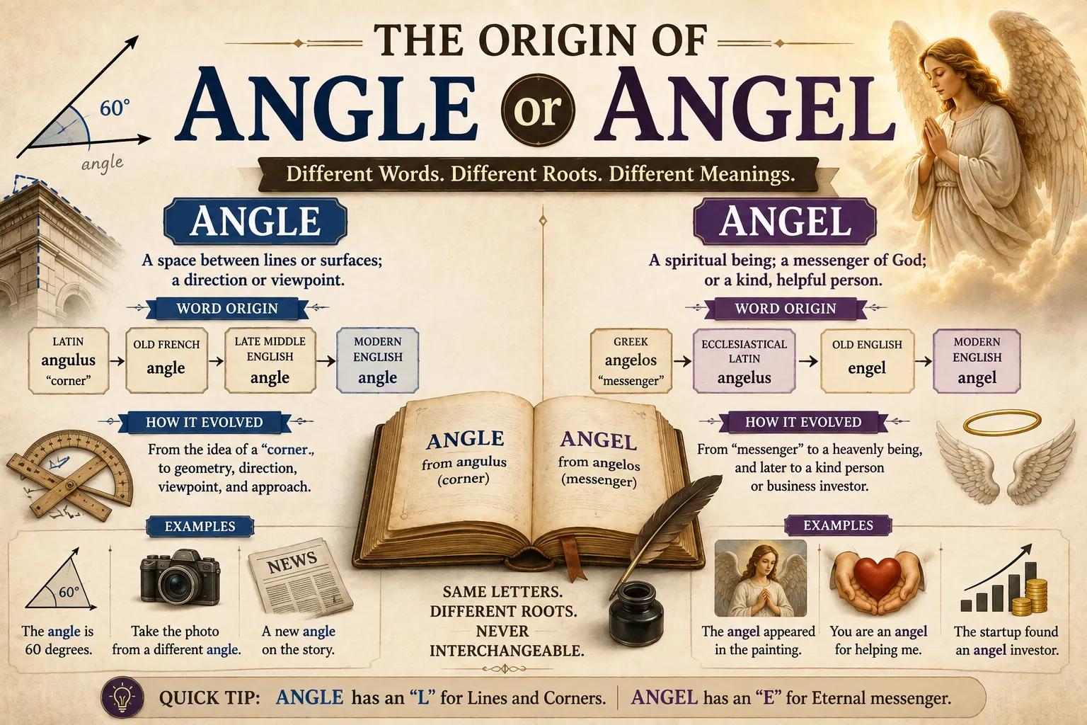The Origin of Angle or Angel