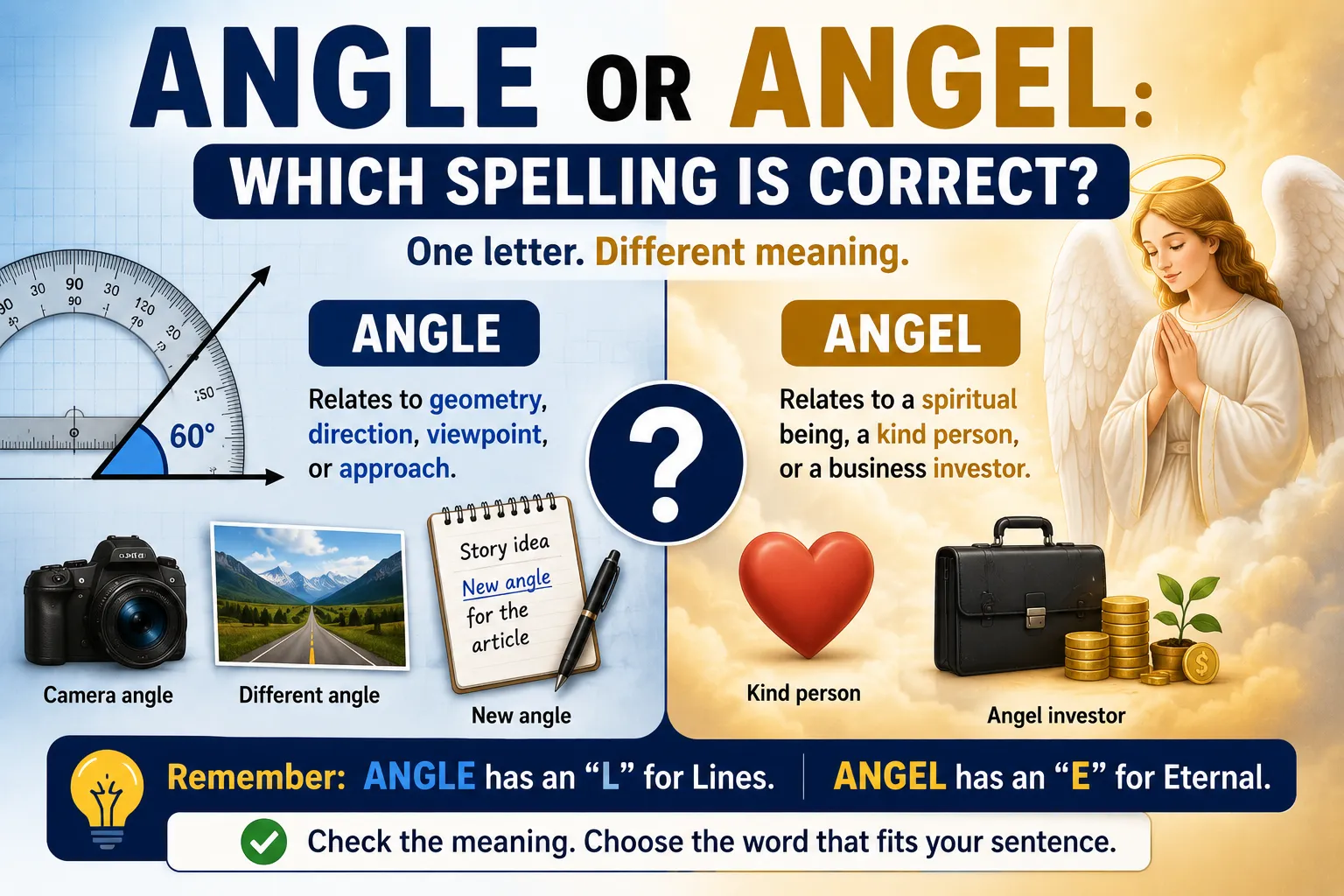Angle or Angel: Which Spelling Is Correct?