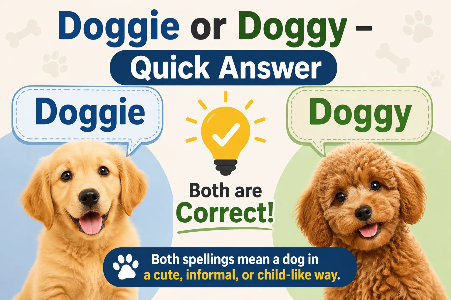 Doggie or Doggy – Quick Answer