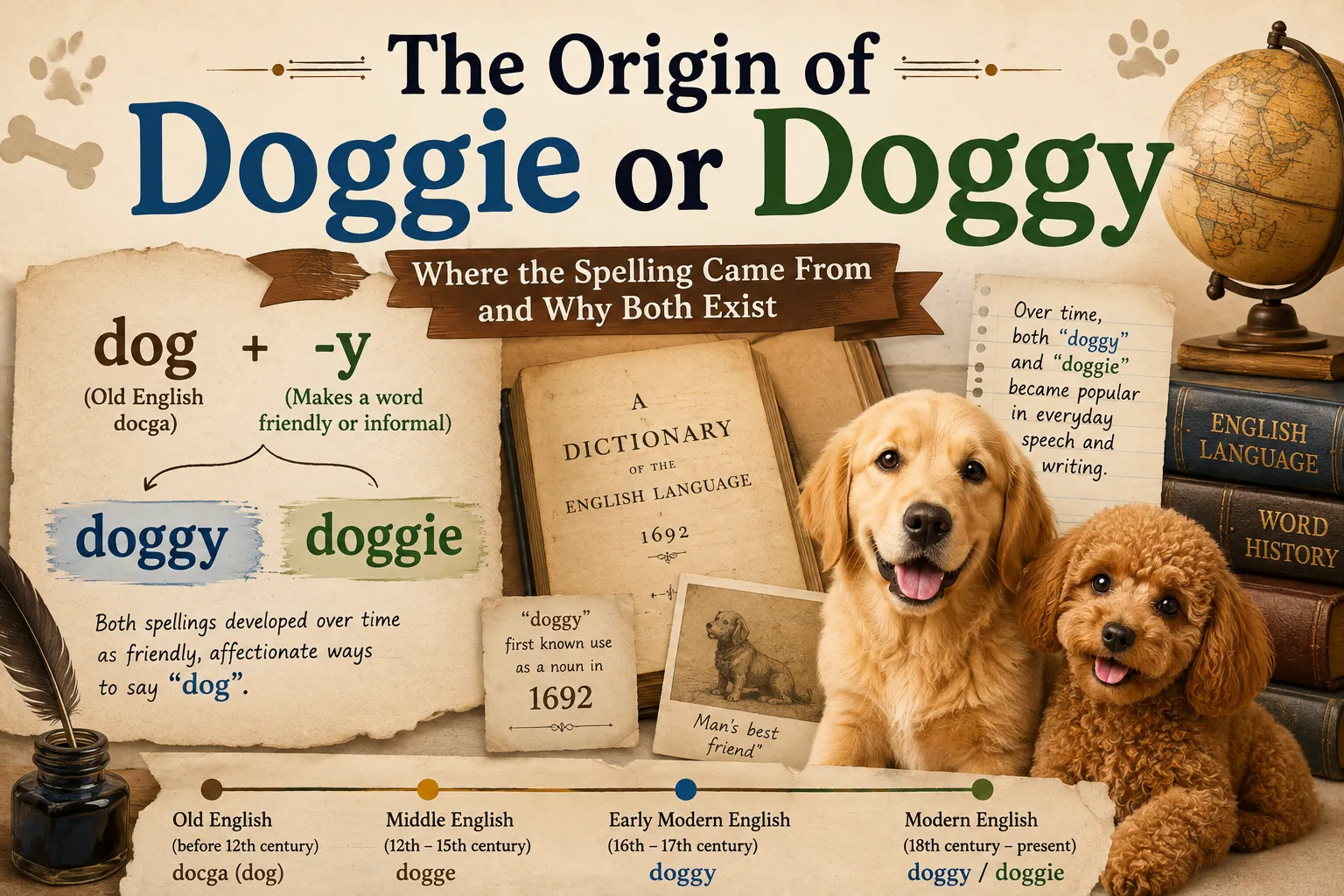 The Origin of Doggie or Doggy
