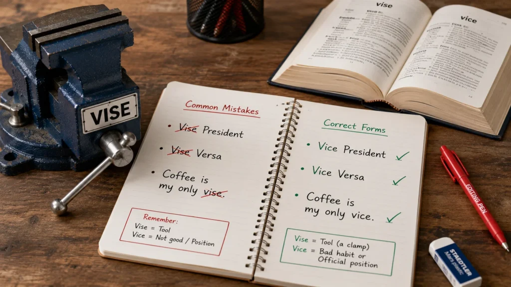 Common Mistakes with Vise or Vice