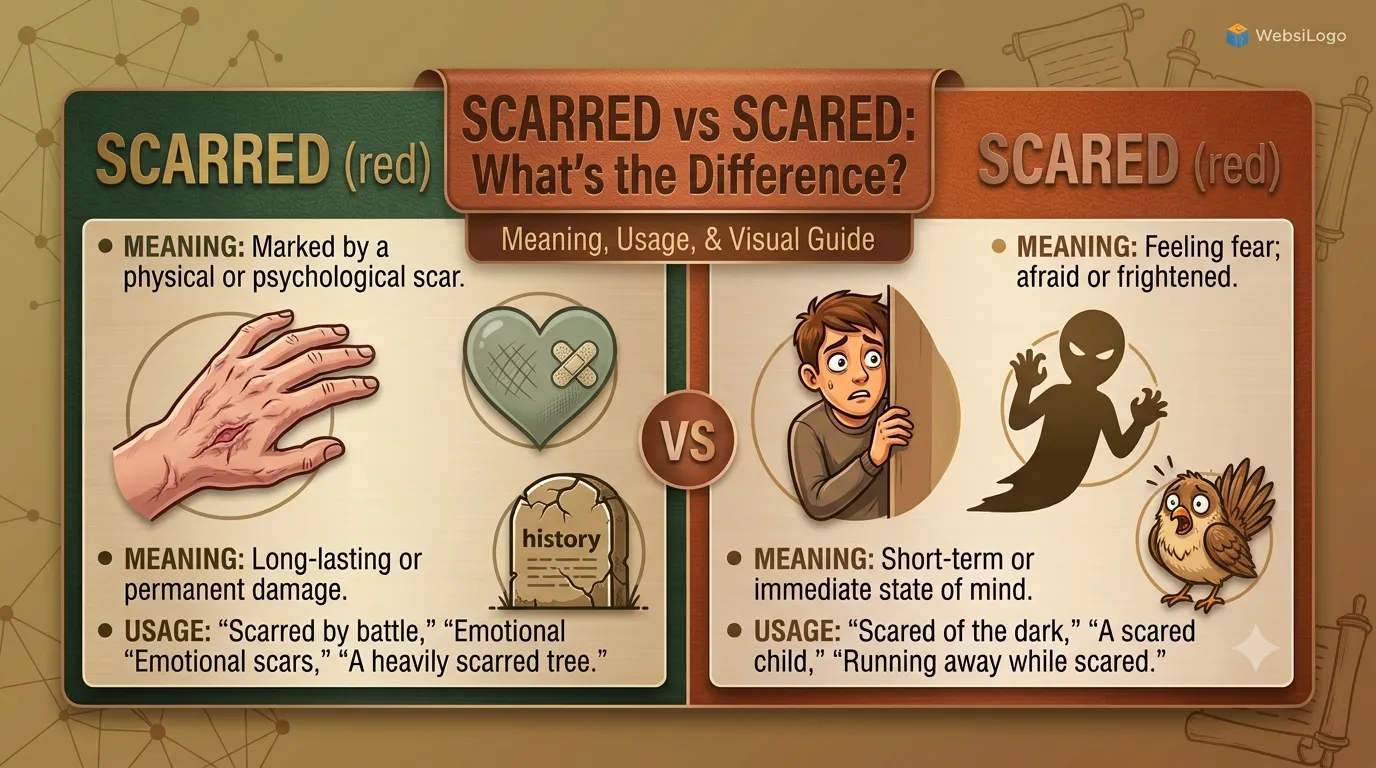 scarred or scared