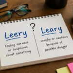 Leery or Leary