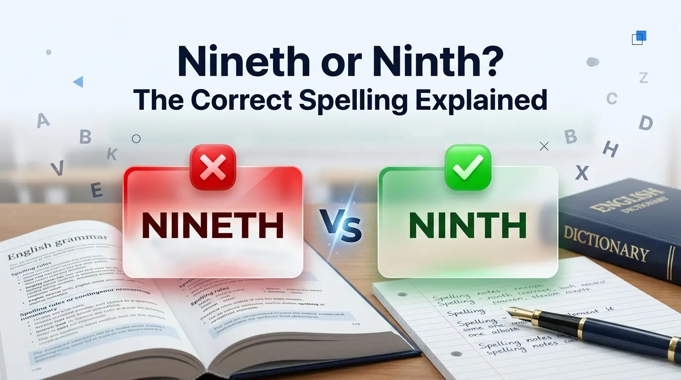 Nineth or Ninth