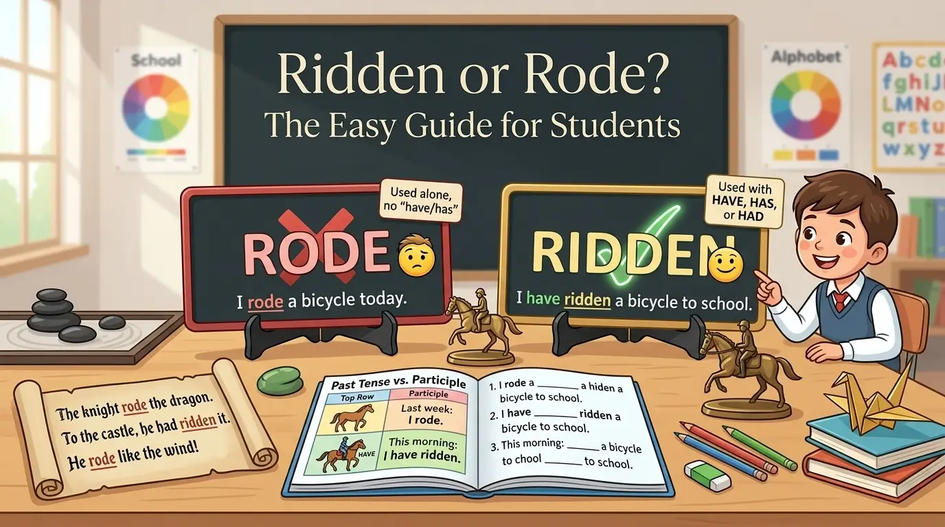 Ridden or Rode