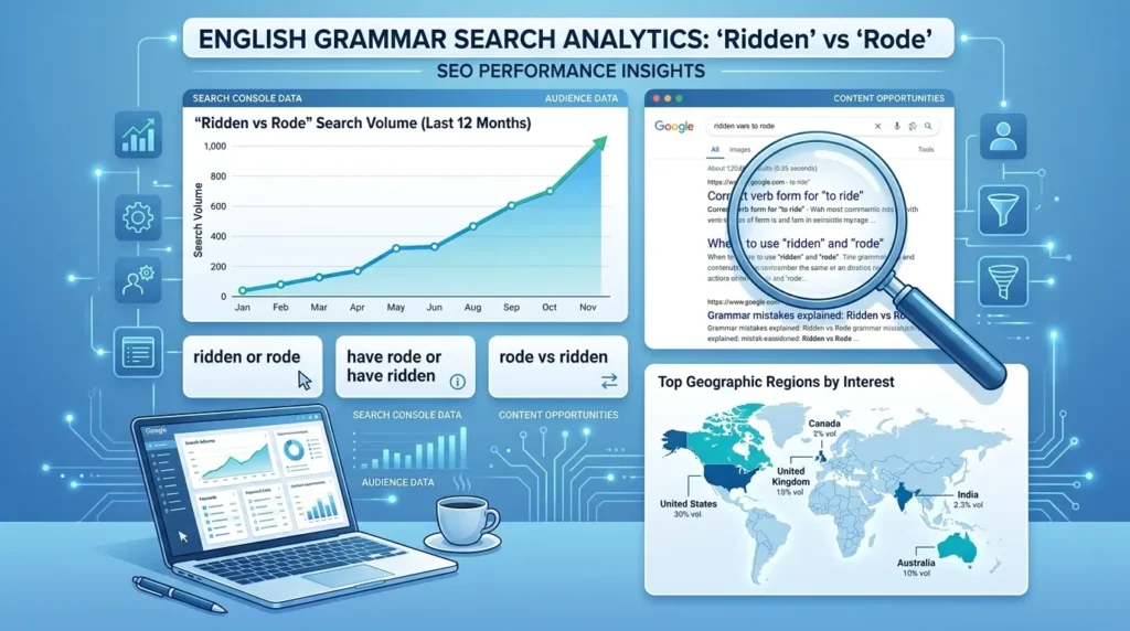 Ridden or Rode – Google Trends & Usage Data