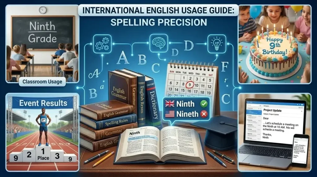 Nineth or Ninth in Everyday Examples