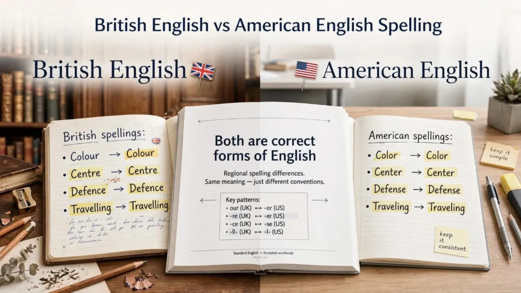 British English vs American English Spelling