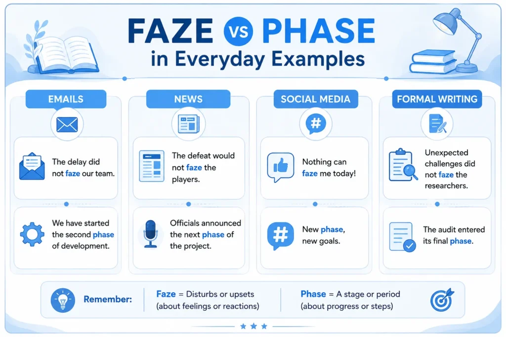 Faze vs Phase in Everyday Examples