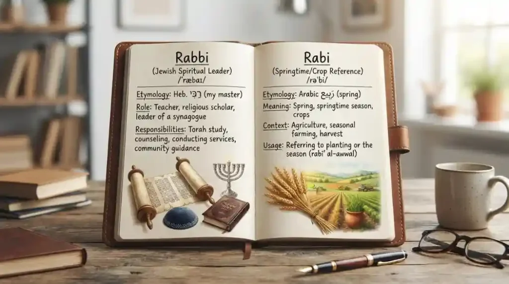 Rabi or Rabbi: Side-by-Side Comparison