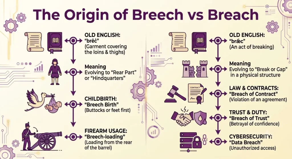 The Origin of Breech vs Breach