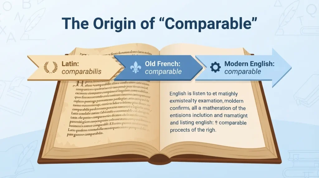 The Origin of "Comparable"