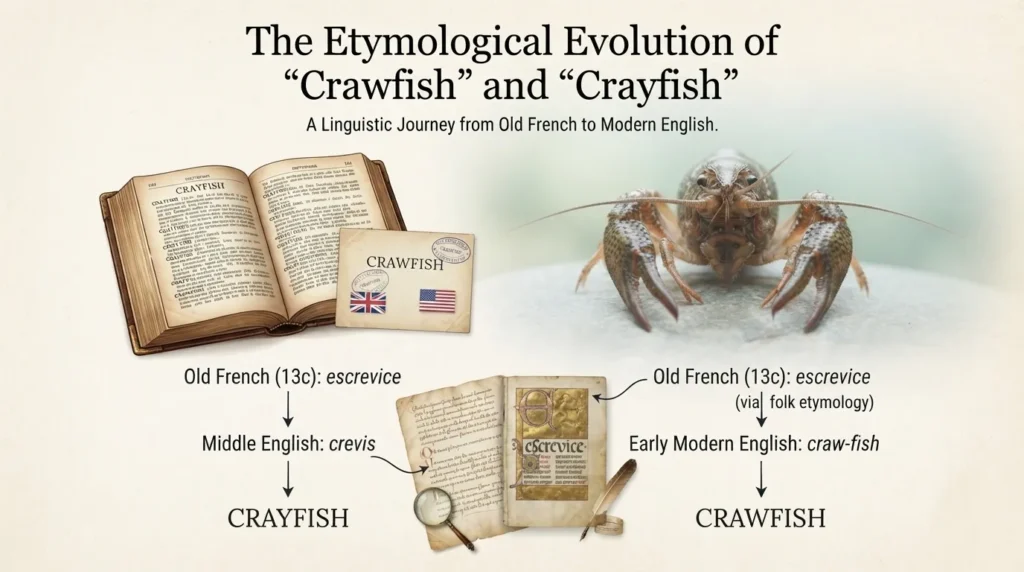 The Origin of Crawfish or Crayfish