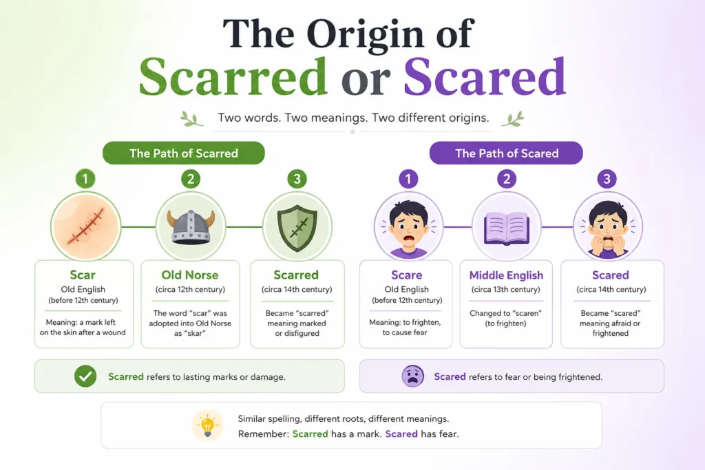 The Origin of Scarred or Scared