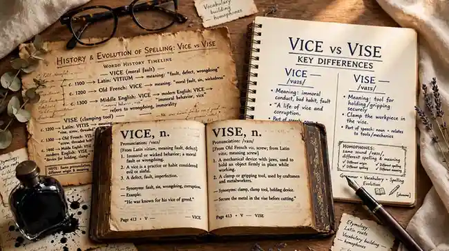The Origin of Vise or Vice
